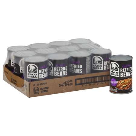 Taco Bell Taco Bell Beans Refried 1lbs, PK12 10021000047045